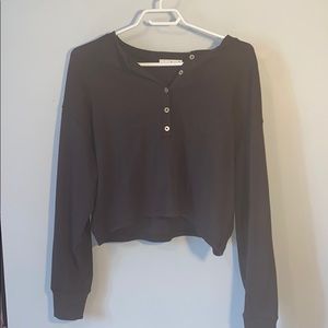 Aritzia Wilfred half button up sweater size M